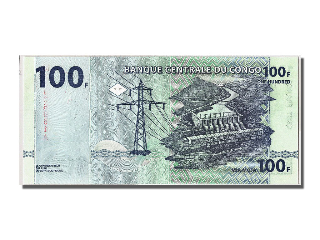 Geldschein, Congo Democratic Republic, 100 Francs, 2000, 2000-01-04, UNZ
