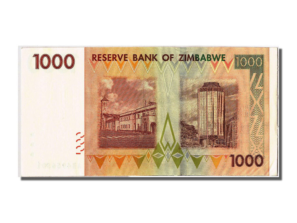 Geldschein, Simbabwe, 1000 Dollars, 2008, 2008-08-01, UNZ