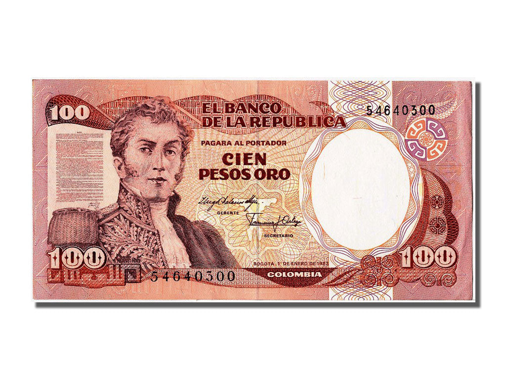 Billete, 100 Pesos Oro, 1983, Colombia, 1983-01-01, UNC