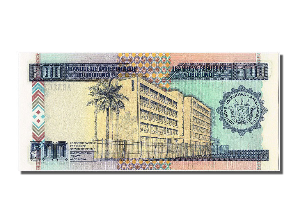 Billete, 500 Francs, 2003, Burundi, 2003-07-01, UNC