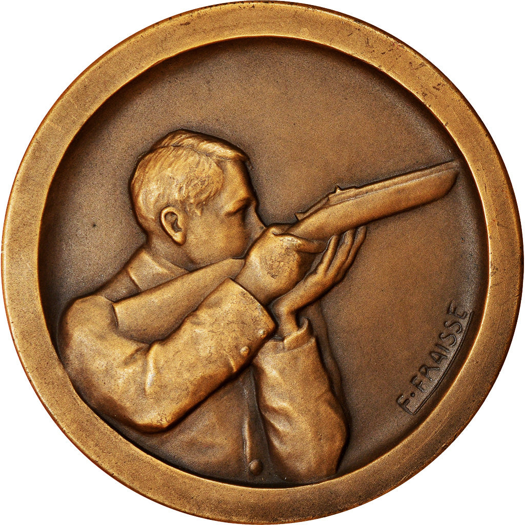 Frankrijk, Medaille, Tir, Offert par le Sous-Secrétaire d'Etat, Sports &