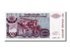 Geldschein, Kroatien, 5000 Dinara, 1993, UNZ