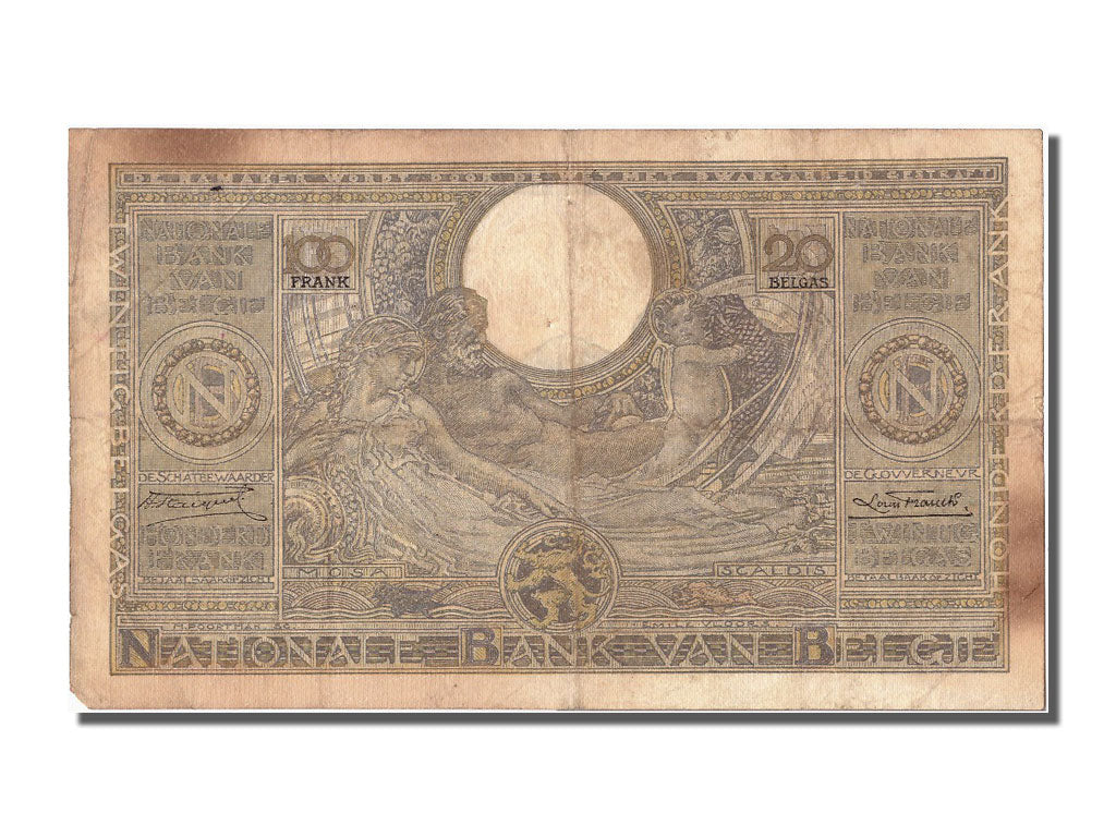 Banknote, Belgium, 100 Francs-20 Belgas, 1934, 1934-04-06, EF(40-45)