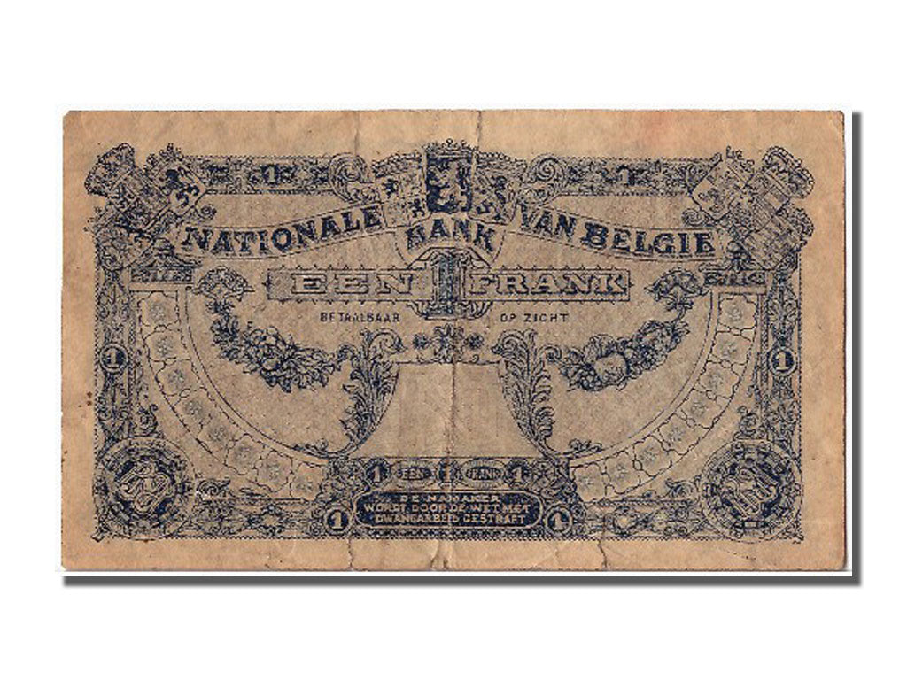 Banknot, Belgia, 1 Franc, 1922, 1922-05-26, VF(30-35)