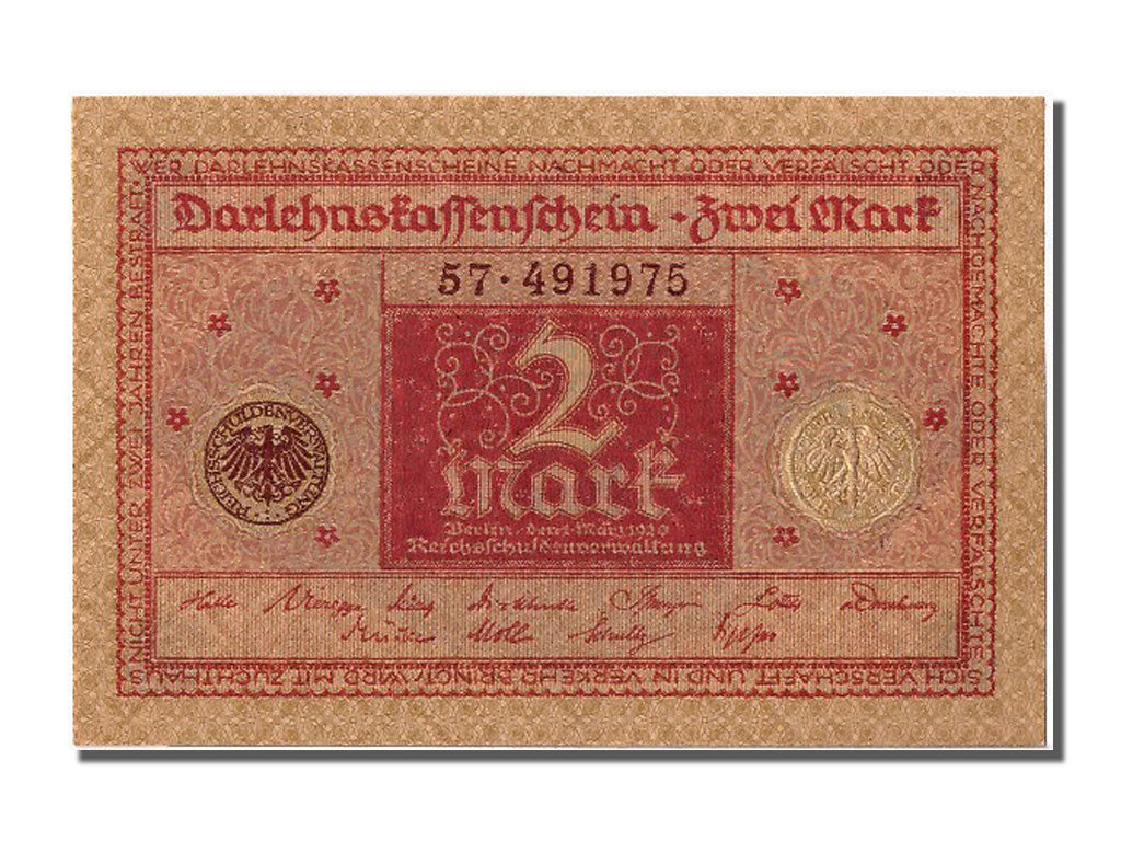 Banknote, Germany, 2 Mark, 1920, 1920-03-01, UNC(65-70)