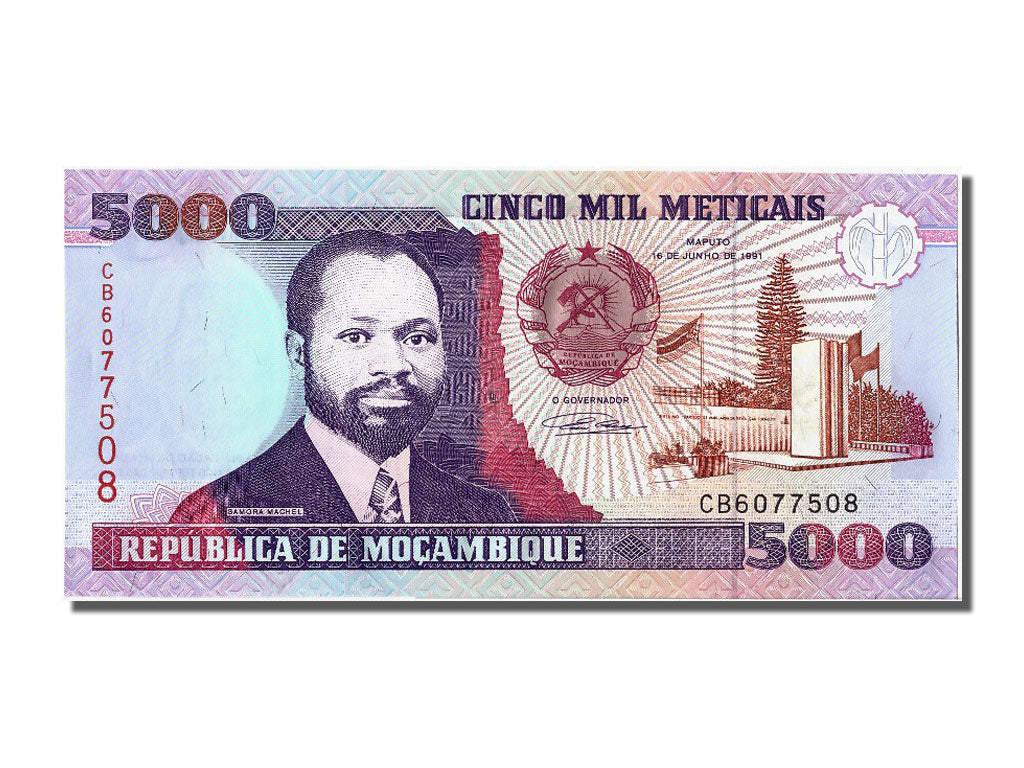 Banknot, Mozambik, 5000 Meticais, 1991, 1991-06-16, UNC(65-70)