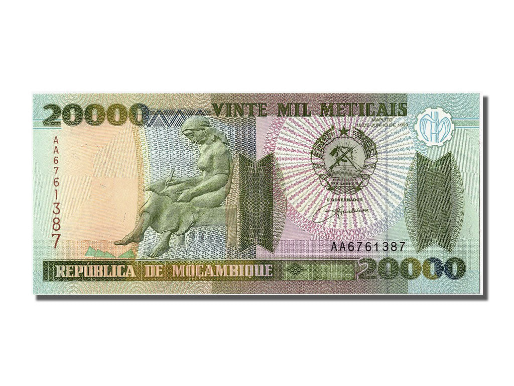 Banknot, Mozambik, 20,000 Meticais, 1999, 1999-06-16, UNC(65-70)