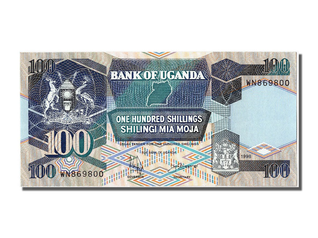 Geldschein, Uganda, 100 Shillings, 1998, UNZ