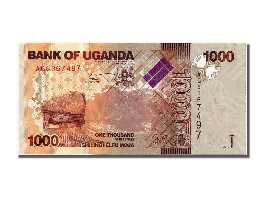 Geldschein, Uganda, 1000 Shillings, 2010, UNZ