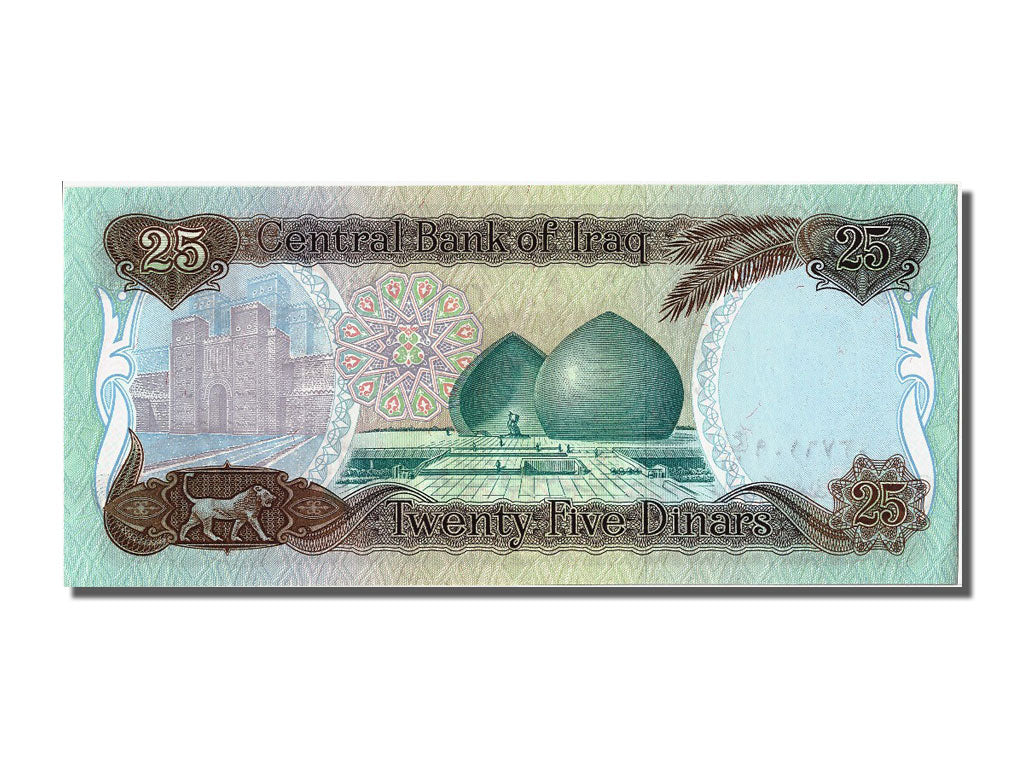 Banconote, Iraq, 25 Dinars, 1986, FDS