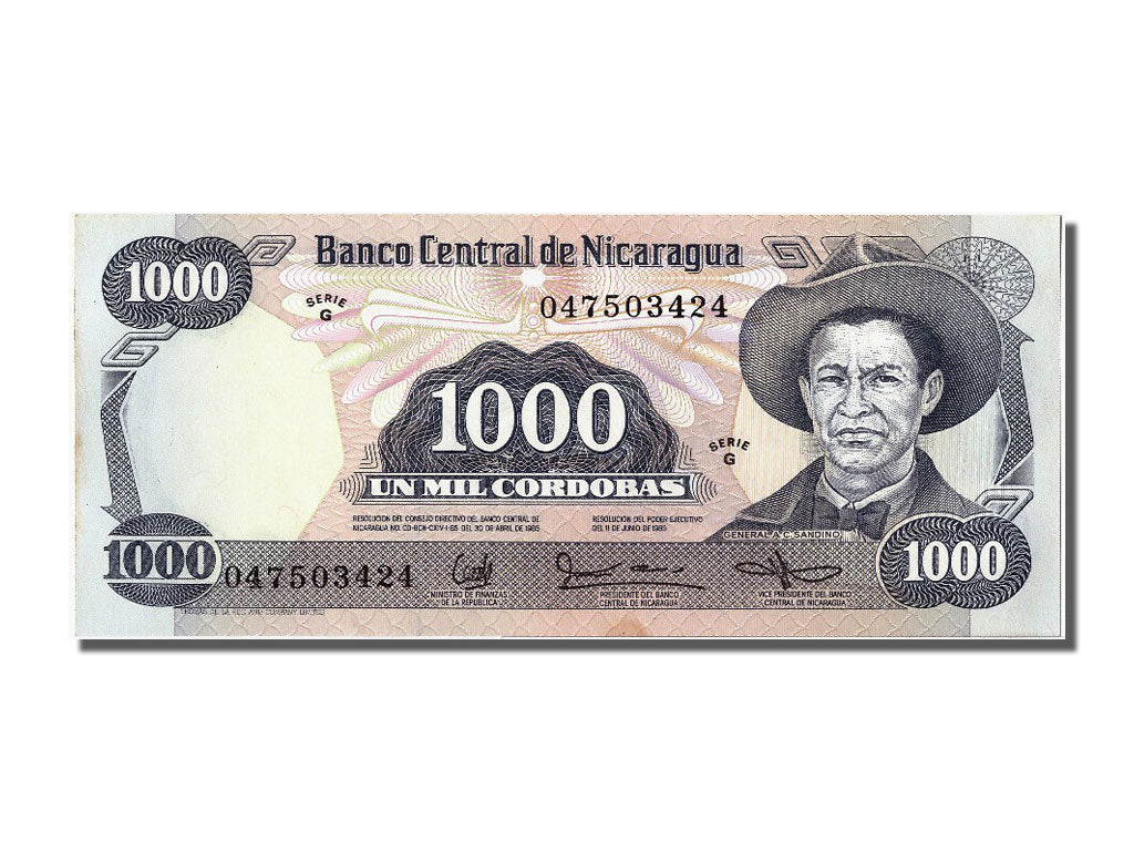 Billete, 1000 Cordobas, 1987, Nicaragua, UNC