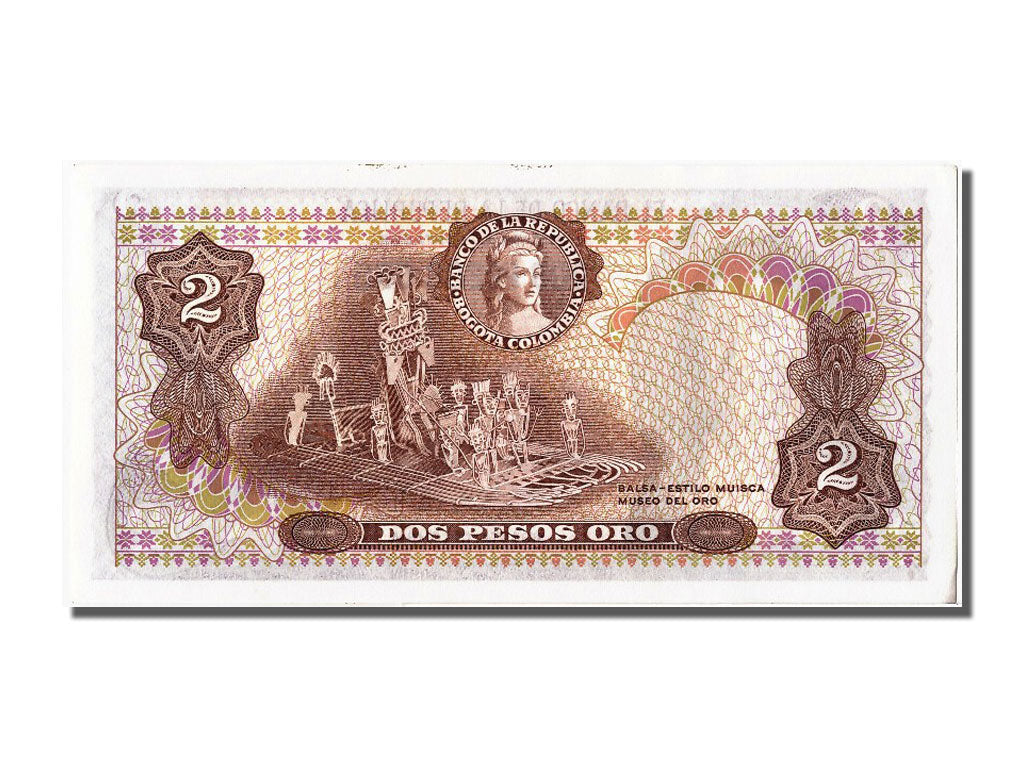 Billete, 2 Pesos Oro, 1977, Colombia, 1977-06-20, UNC