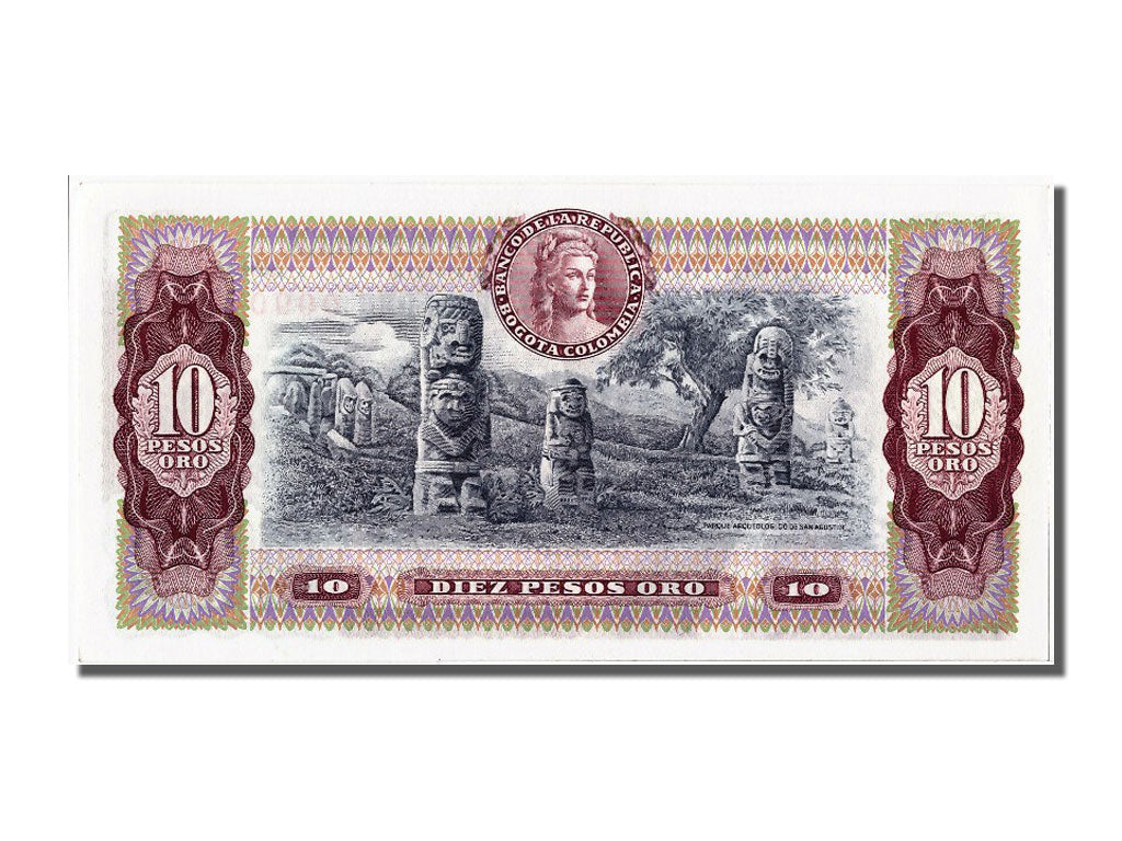 Billete, 10 Pesos Oro, 1980, Colombia, 1980-08-07, UNC