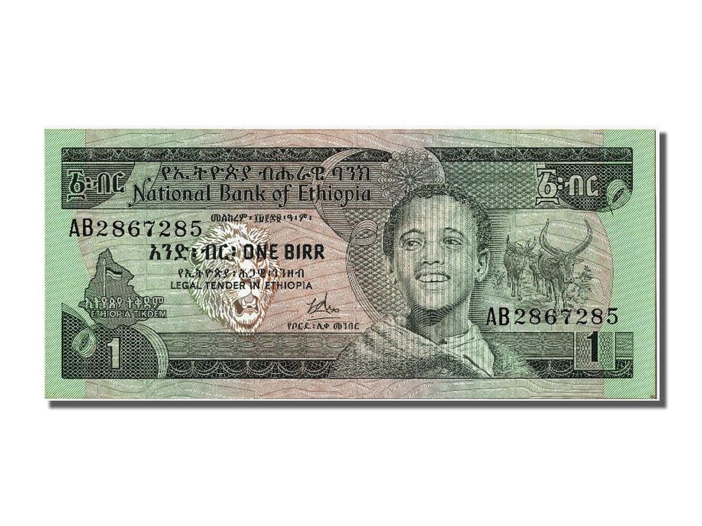 Biljet, Ethiopië, 1 Birr, NIEUW