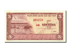 Geldschein, South Viet Nam, 5 D<ox>ng, UNZ