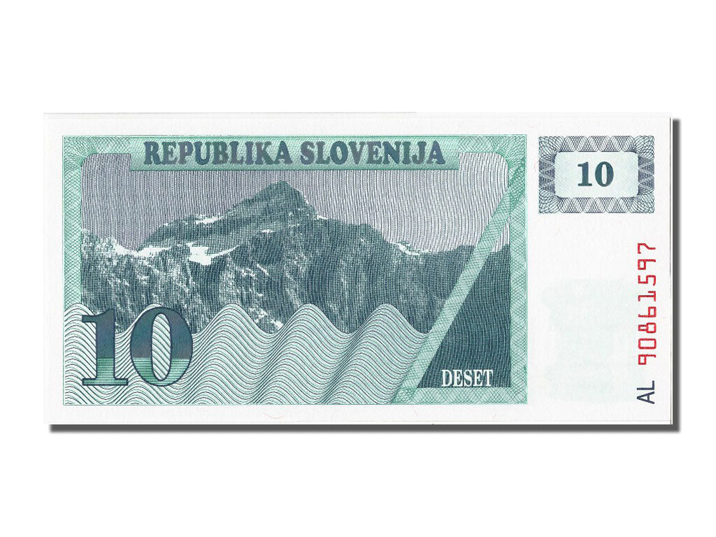 Banknot, Słowenia, 10 (Tolarjev), 1990, UNC(65-70)
