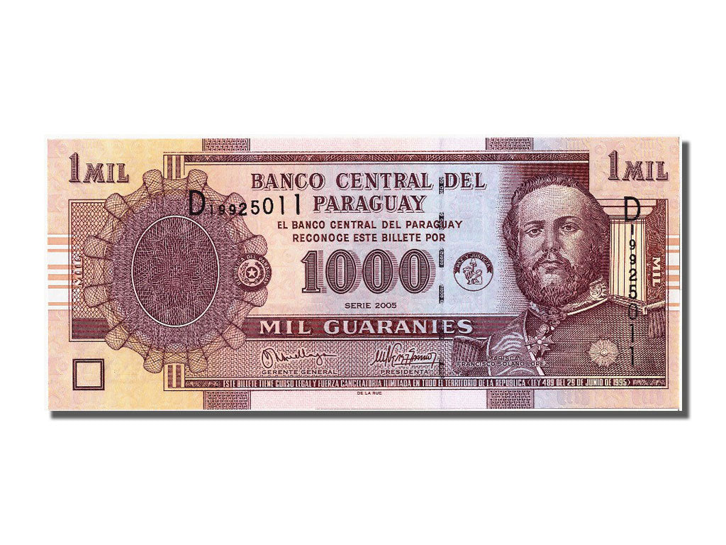 Billete, 1000 Guaranies, 2005, Paraguay, UNC