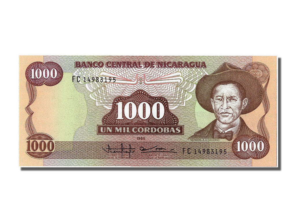 Geldschein, Nicaragua, 1000 Cordobas, 1985, UNZ