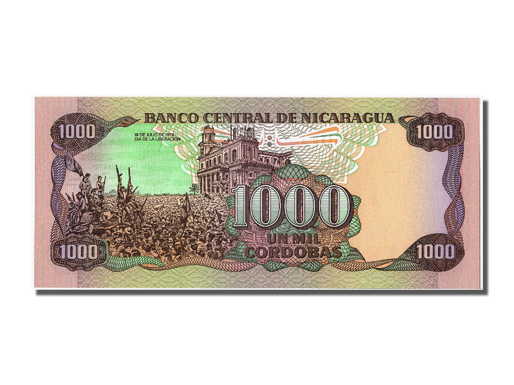 Geldschein, Nicaragua, 1000 Cordobas, 1985, UNZ