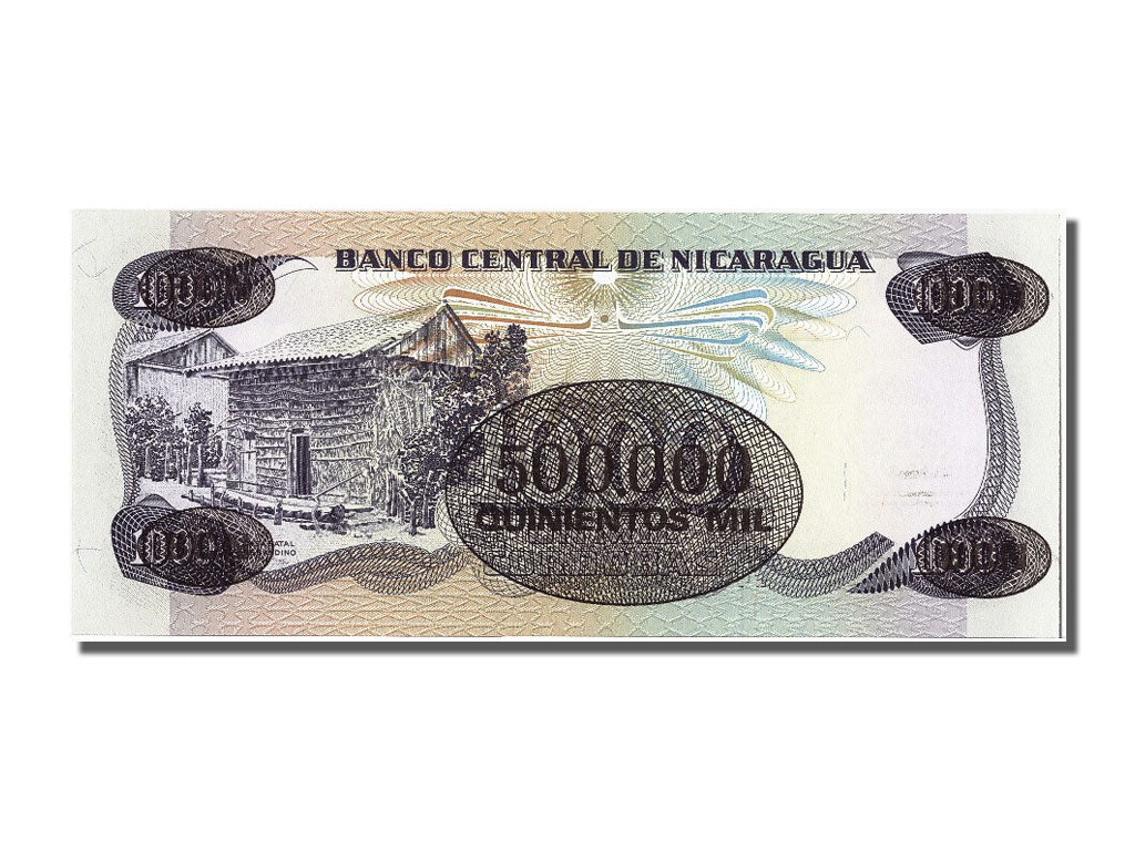 Banknote, Nicaragua, 500,000 Córdobas on 1000 Córdobas, 1987, UNC(65-70)