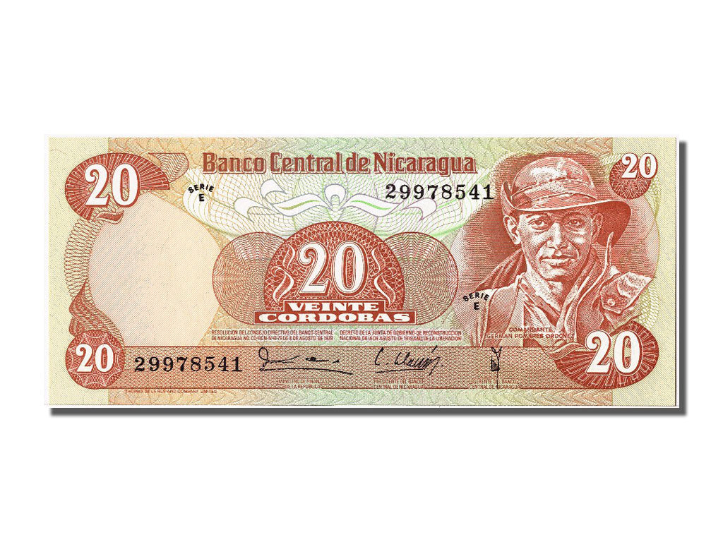 Banknote, Nicaragua, 20 Cordobas, 1979, UNC(65-70)