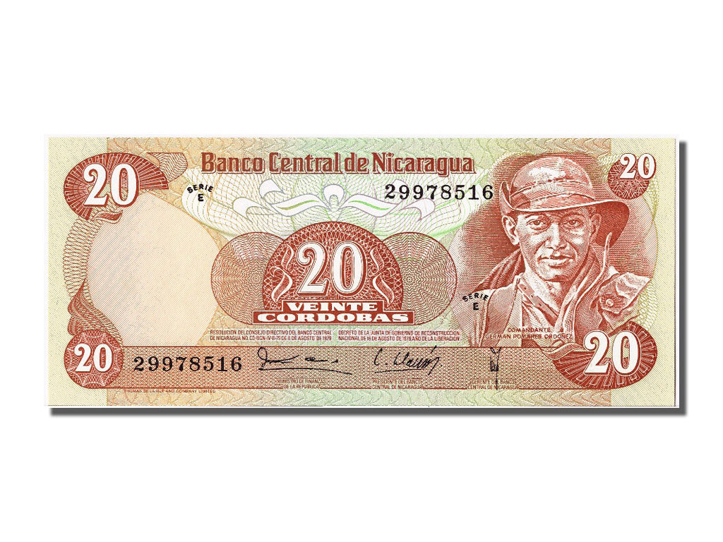 Banknot, Nicaragua, 20 Cordobas, 1979, UNC(65-70)
