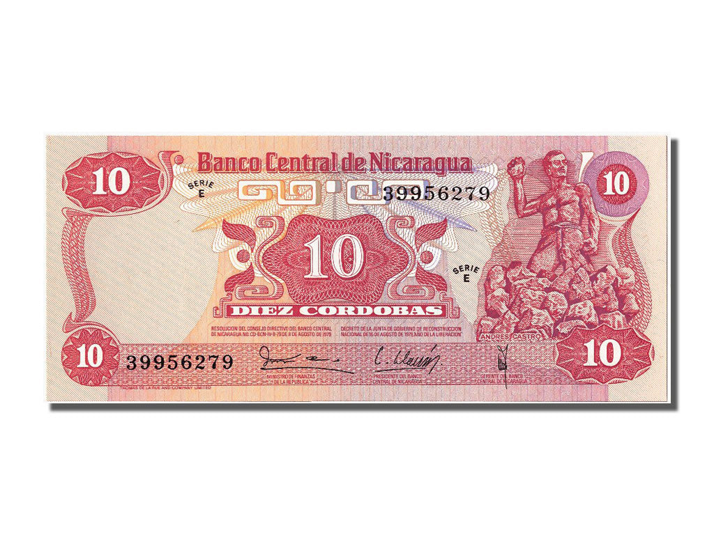 Banknot, Nicaragua, 10 Cordobas, 1979, UNC(65-70)