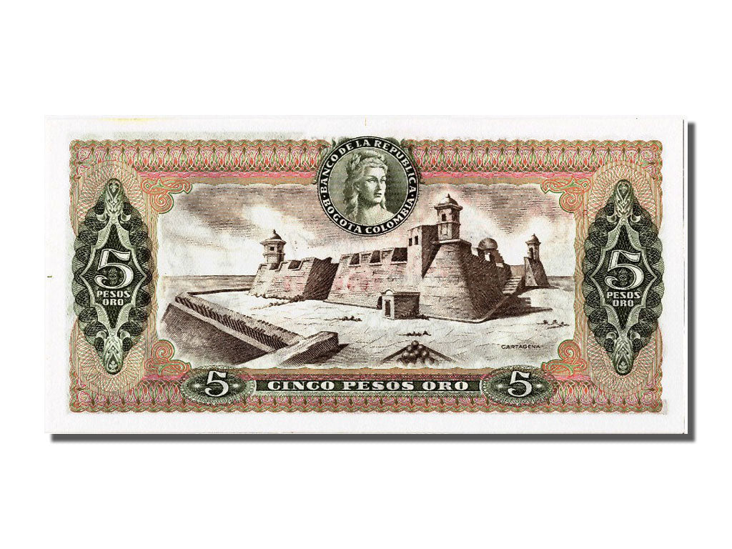 Billete, 5 Pesos Oro, 1975, Colombia, 1975-07-20, SC