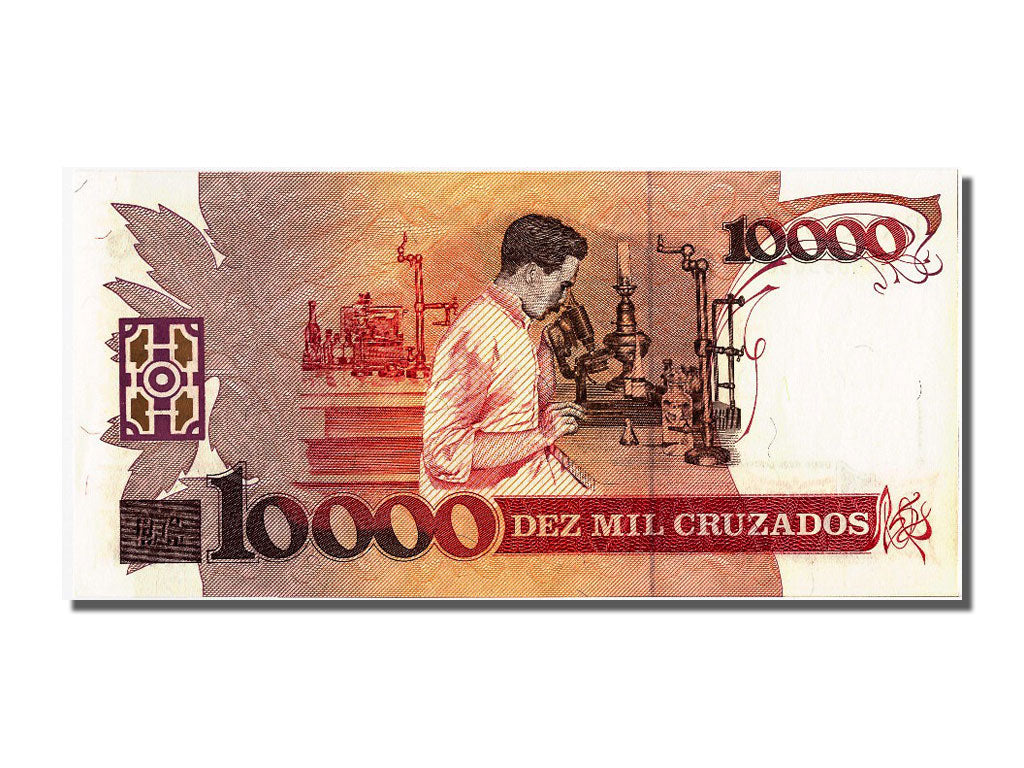 Banknote, Brazil, 10 Cruzados Novos on 10,000 Cruzados, UNC(65-70)