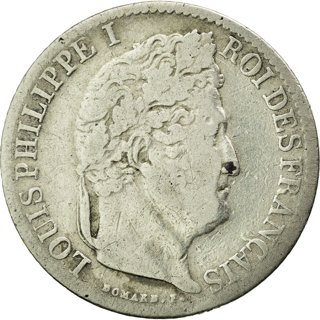 Münze, Frankreich, Louis-Philippe, 1/2 Franc, 1834, Paris, S, Silber