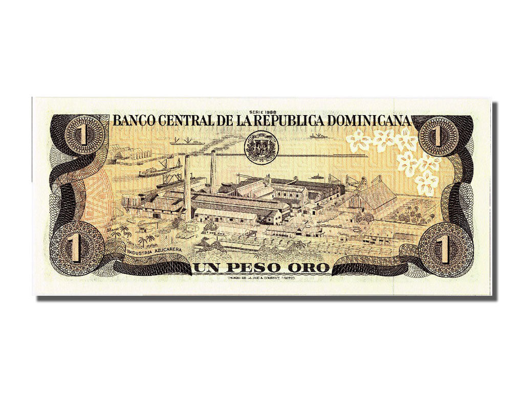 Banknot, Republika Dominikany, 1 Peso Oro, 1988, UNC(65-70)