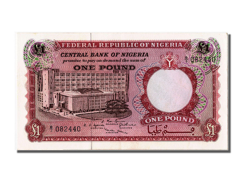 Banknot, Nigeria, 1 Pound, UNC(63)