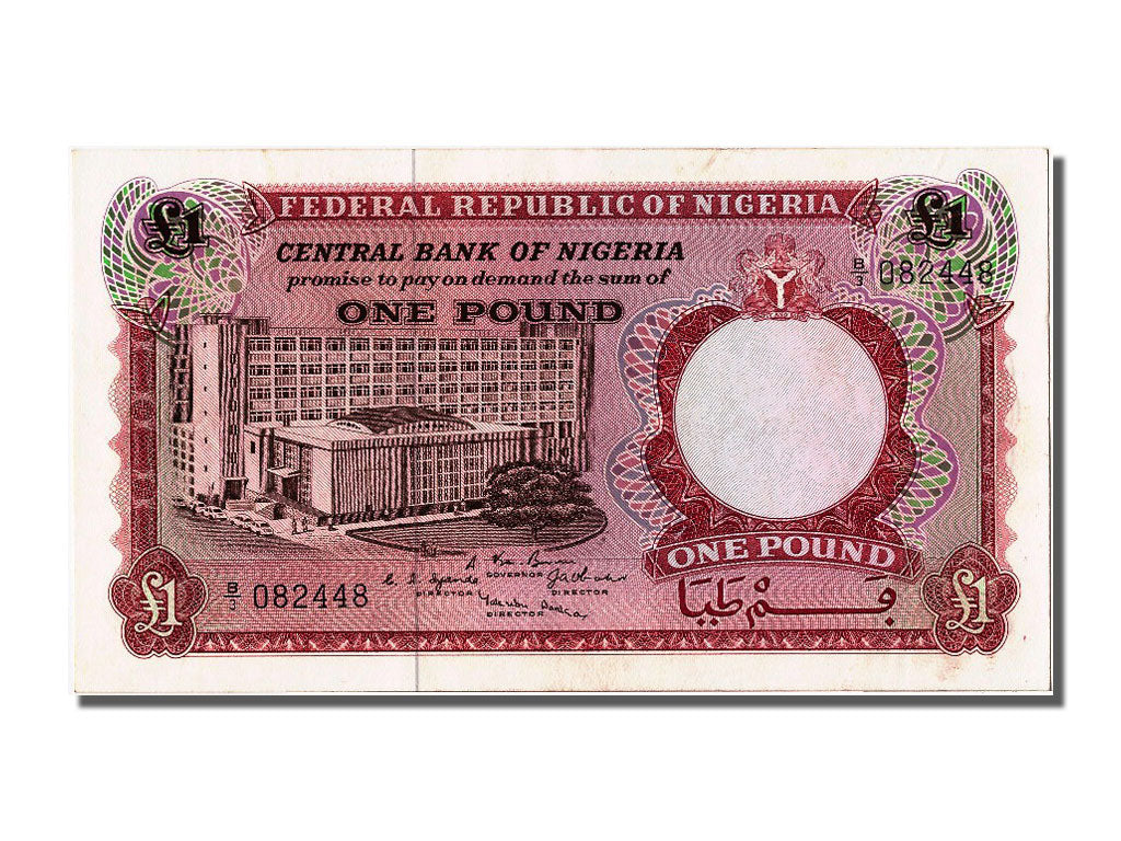 Banknot, Nigeria, 1 Pound, UNC(65-70)