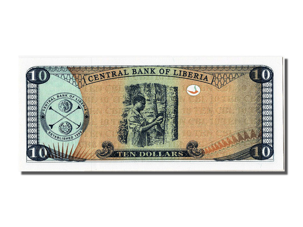 Banknote, Liberia, 10 Dollars, 2009, UNC(65-70)