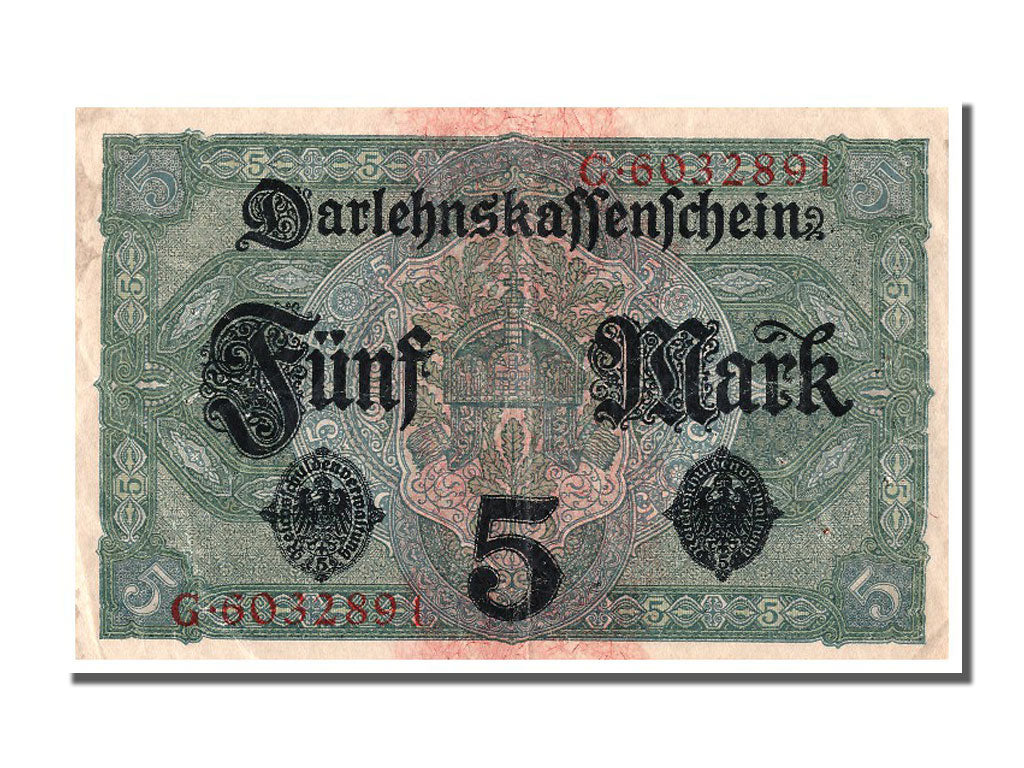 Biljet, Duitsland, 5 Mark, 1917, 1917-08-01, TTB