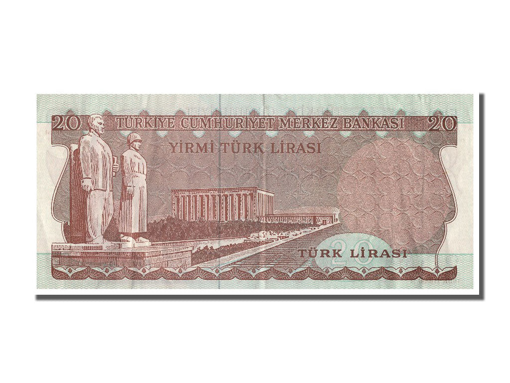 Geldschein, Türkei, 20 Lira, 1970, VZ