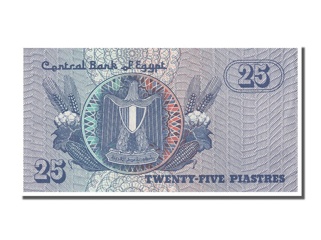 Geldschein, Ägypten, 25 Piastres, VZ+