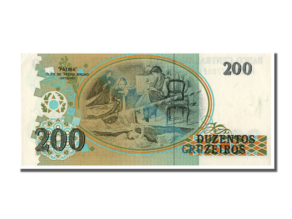 Banknote, Brazil, 200 Cruzeiros, UNC(63)