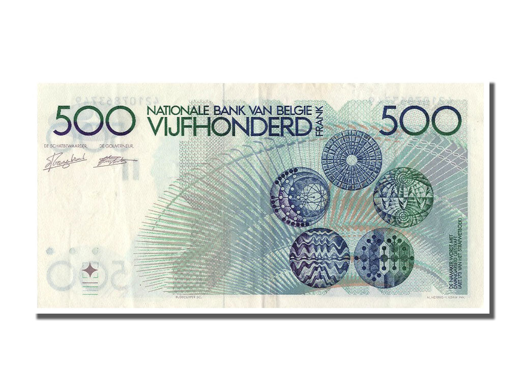 Banknote, Belgium, 500 Francs, AU(55-58)