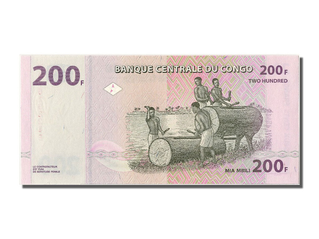 Billet, Congo Democratic Republic, 200 Francs, 2007, 2007-07-31, NEUF
