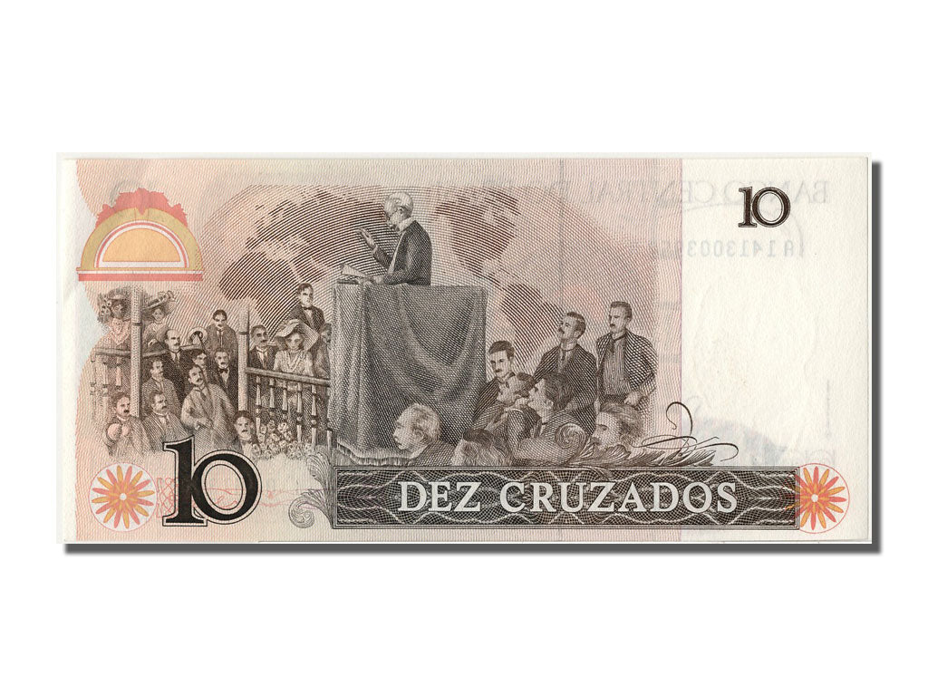 Banknote, Brazil, 10 Cruzados, UNC(63)
