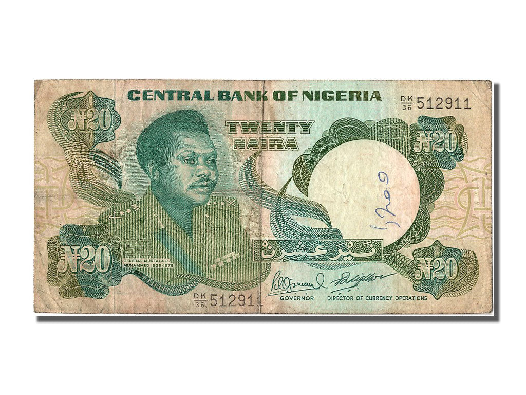 Billete, 20 Naira, Nigeria, BC