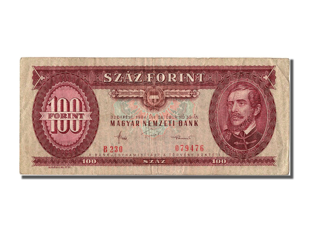 Banknot, Węgry, 100 Forint, 1984, 1984-10-30, EF(40-45)