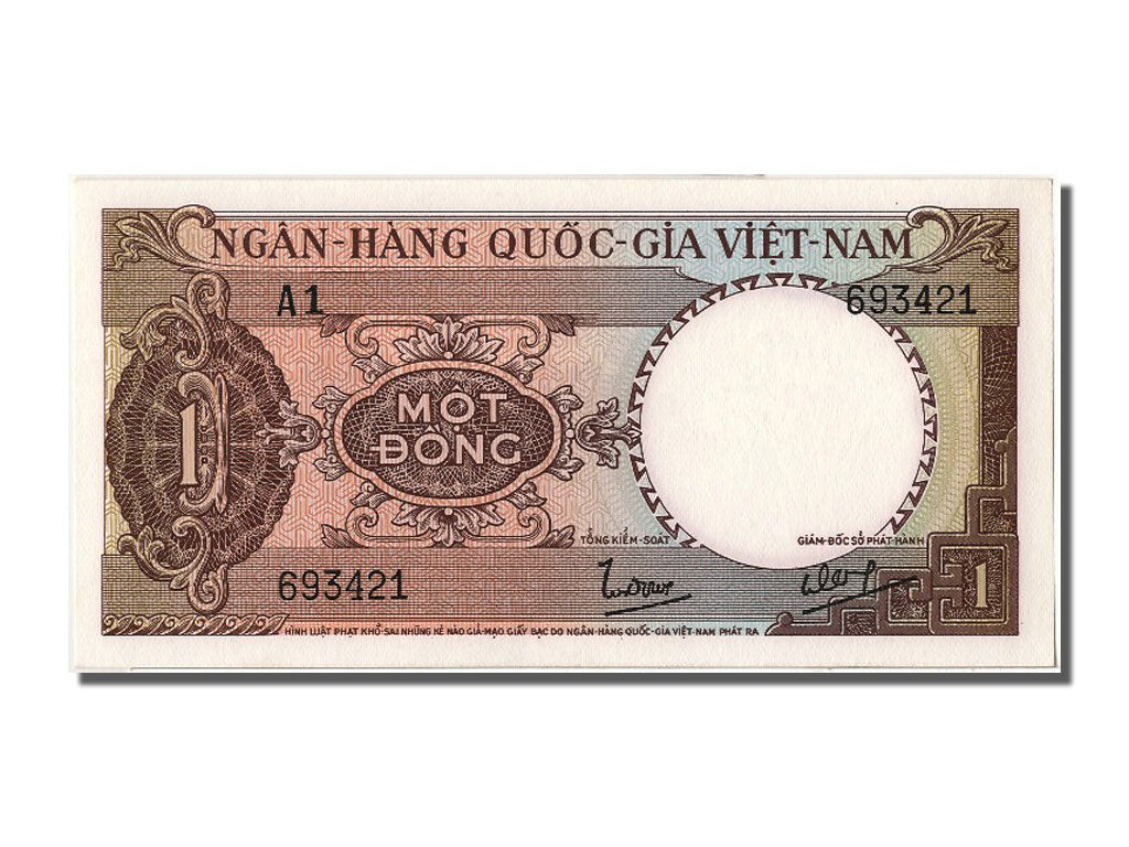 Banconote, Vietnam del Sud, 1 D<ox>ng, FDS