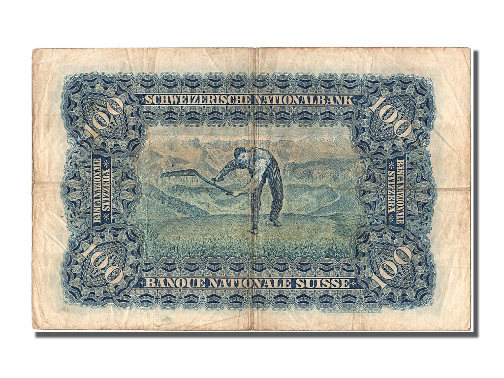Banknote, Switzerland, 100 Franken, 1934, 1934-07-19, EF(40-45)