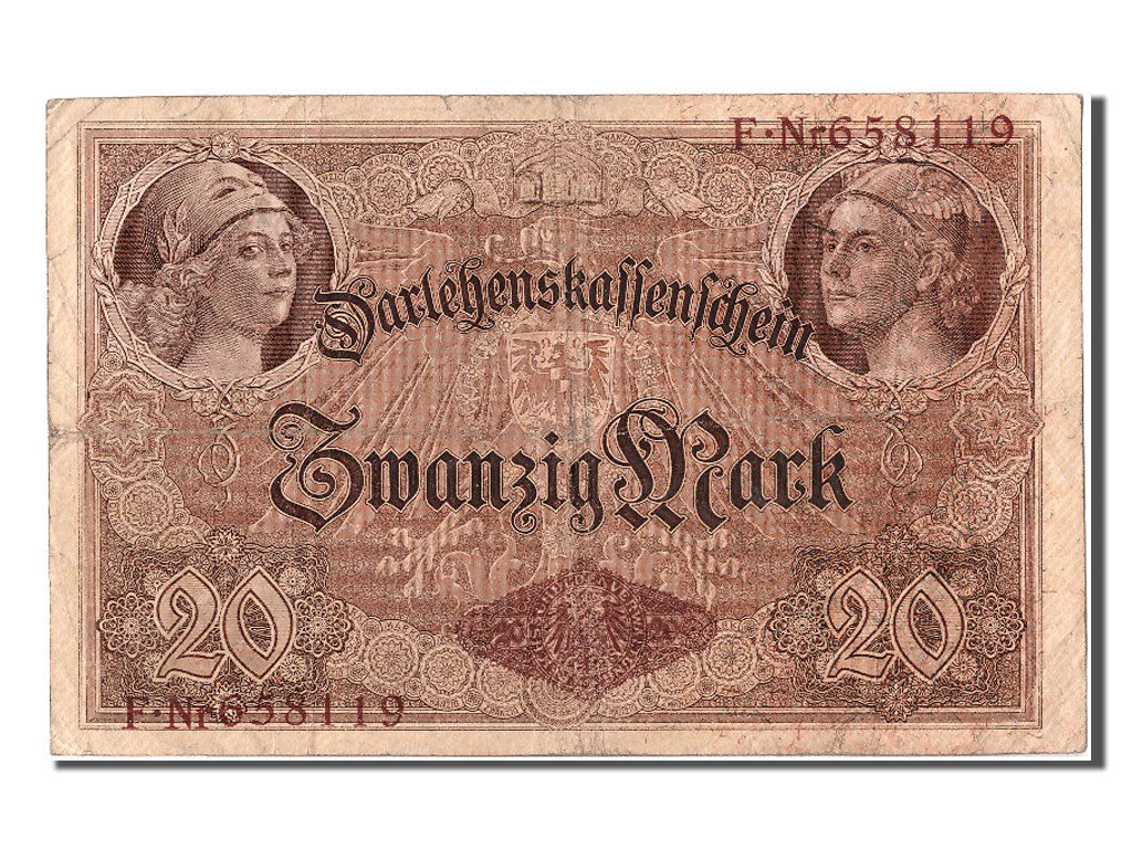 Biljet, Duitsland, 20 Mark, 1914, 1914-08-05, TB