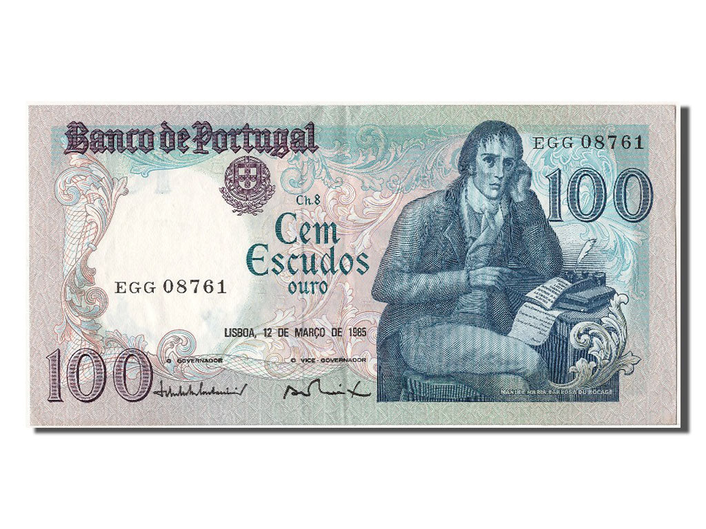 Geldschein, Portugal, 100 Escudos, 1985, 1985-03-12, VZ+