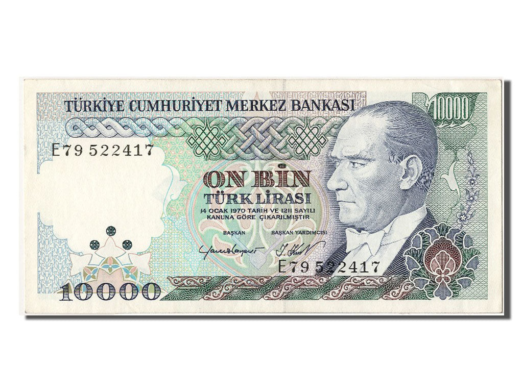 Geldschein, Türkei, 10,000 Lira, VZ+