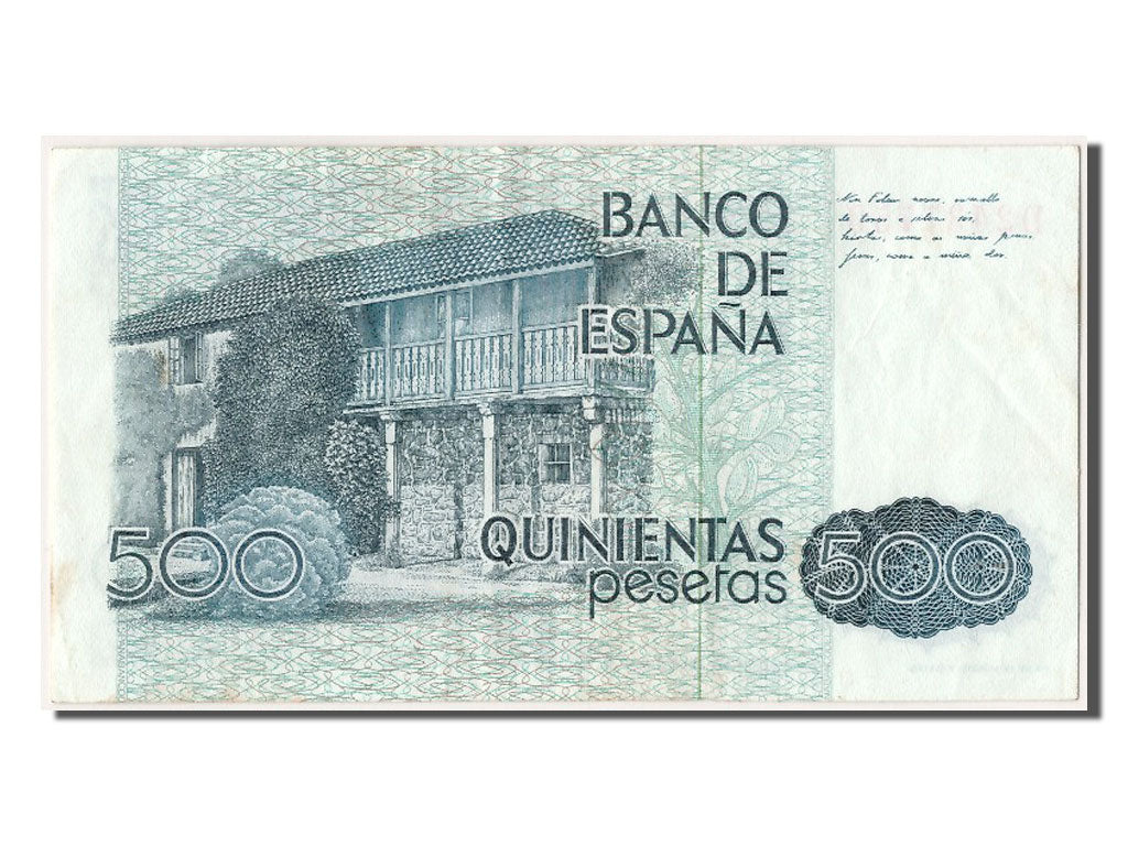 Banknot, Hiszpania, 500 Pesetas, 1979, 1979-10-23, AU(50-53)