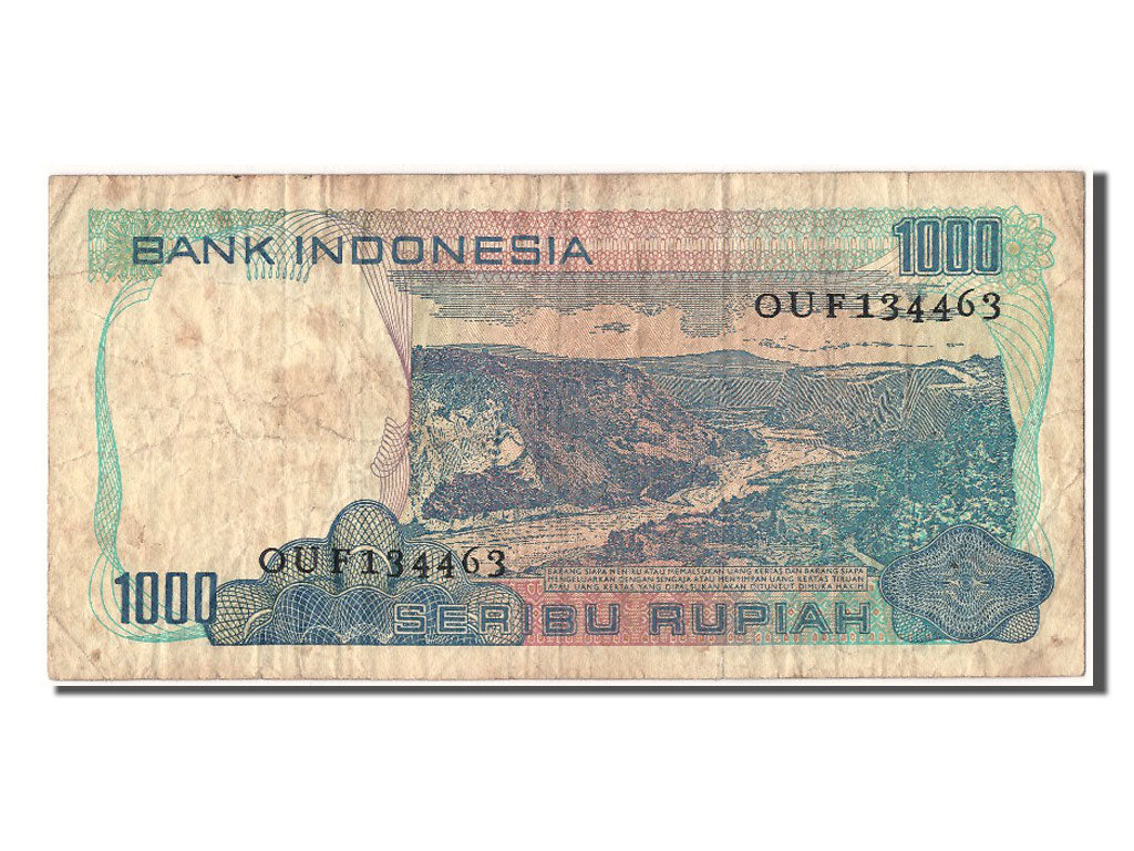 Banknote, Indonesia, 1000 Rupiah, 1980, VF(20-25)
